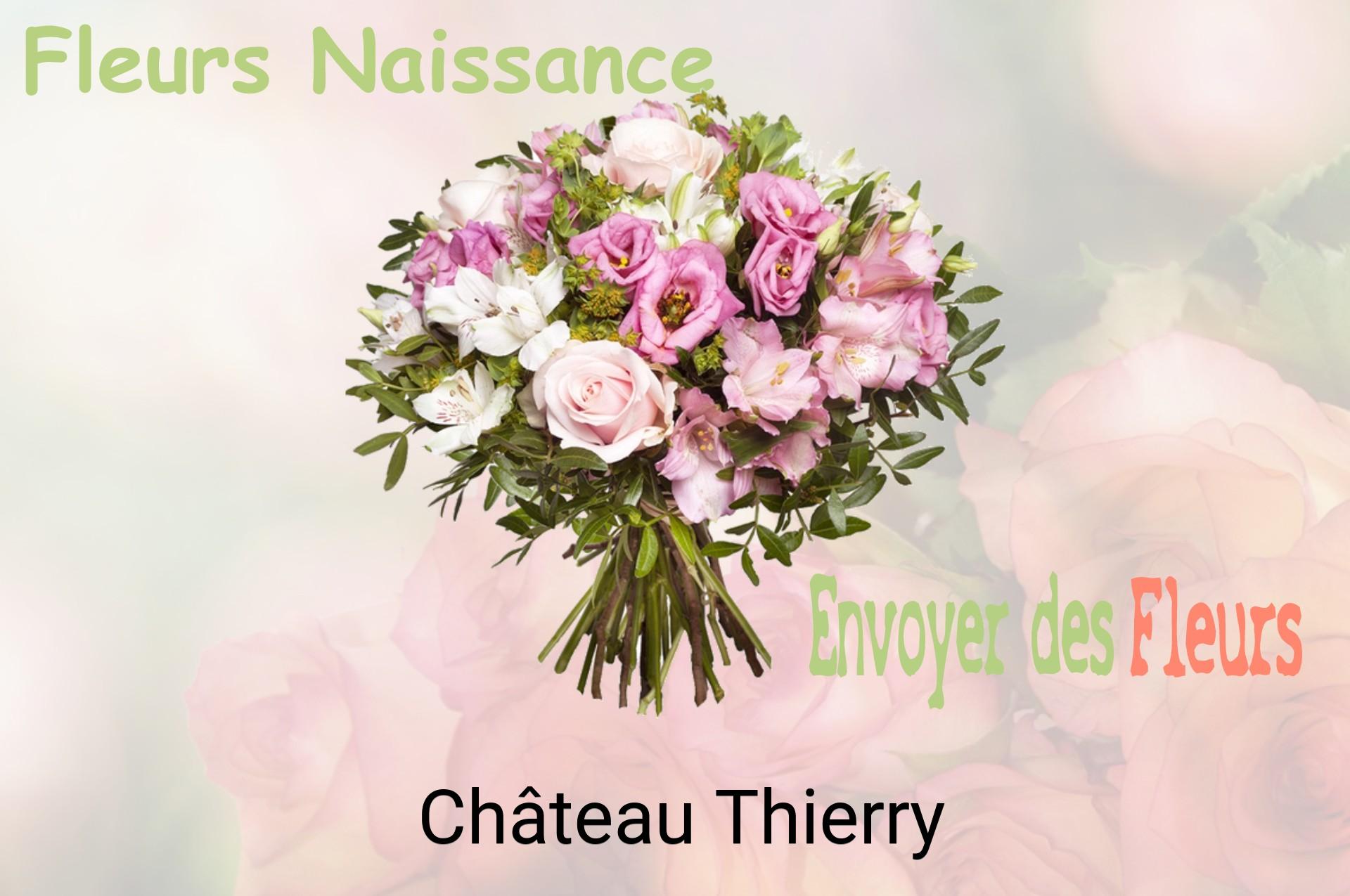 Bouquet de fleurs de naissance livré à Château-Thierry